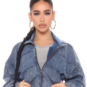 Fashion Nova Blue Jean Jacket